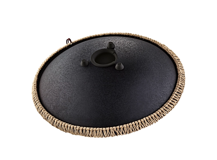 Meinl Sonic Energy OSTD1BKE Octave Steel Tongue Drum, D Kurd, Engr. Floral. Black 