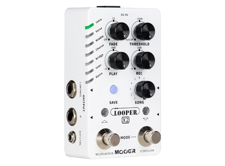 Mooer Looper X2 Stereo Looperpedal 