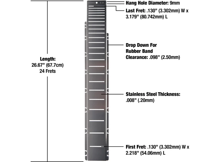 MusicNomad MN805 Fret Shield-B-34" 