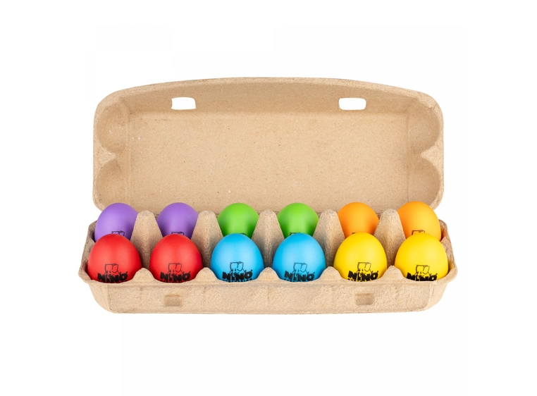 NINO PERCUSSION NINOSET18 Egg Shaker Set, 12 pcs 