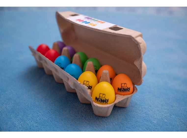 NINO PERCUSSION NINOSET18 Egg Shaker Set, 12 pcs 