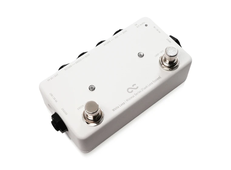 One Control Minimal White Loop with BJF A/B Switch / True Bypass Looper 