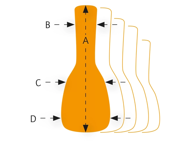 Ortega OSOCACL34-OC Blue Bag til klassisk gitar 3/4 størrelse 