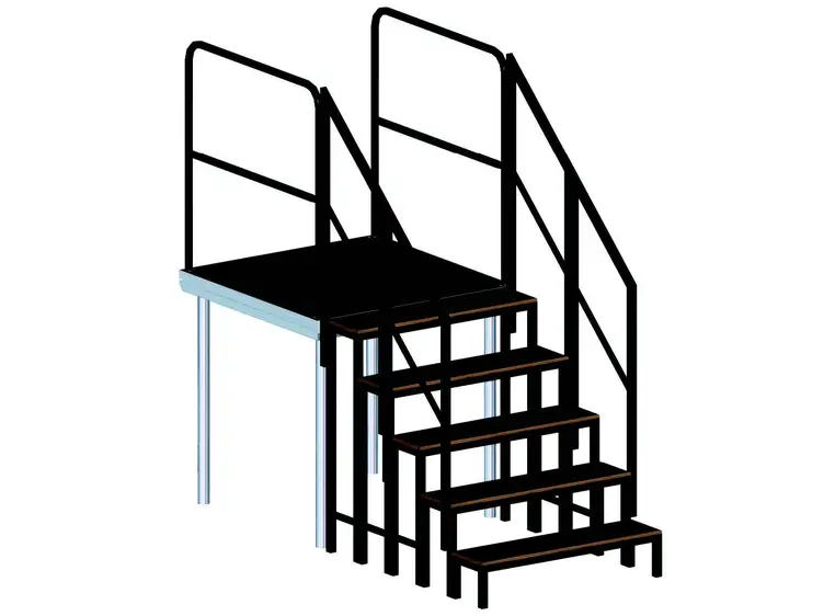 PROLYTE SM-STAIR EasyStair modultrapp 20cm, Enkel Trappemodul 