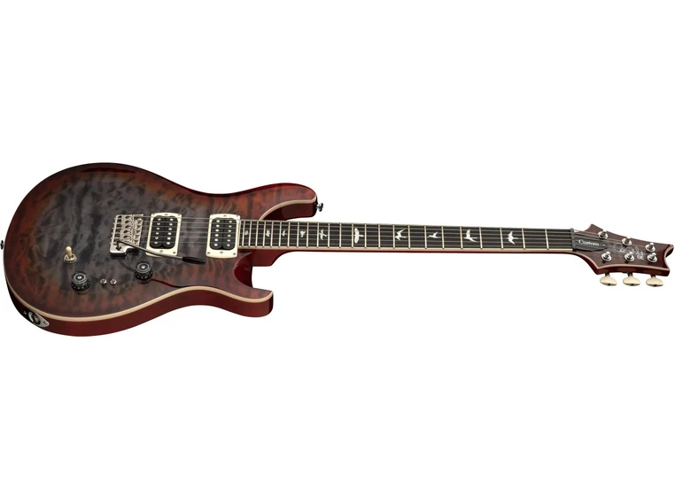 PRS SE Custom 24-08 Quilt Charcoal Cherryburst 