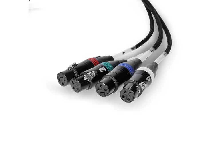 Palmer AoC Loom XLRf AOC from etherCON to 4 x XLR female 