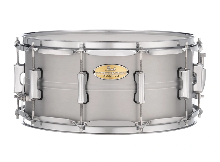 Pearl 14"x6.5" Aluminum Shell Snare Drum PSC1465A Brushed Aluminum 