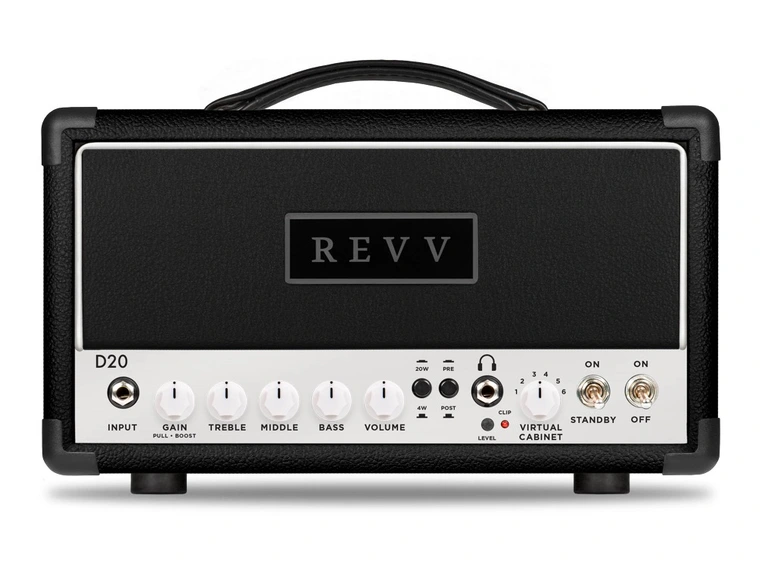 Revv D20 Rørtopp Headshell Black/Black 