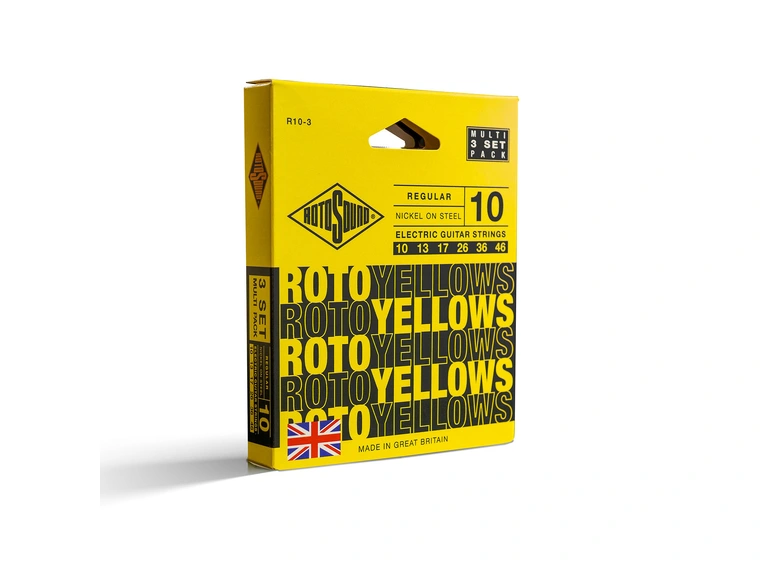 Rotosound R10 Yellow 10-46 (3-Pack) (010-046) 