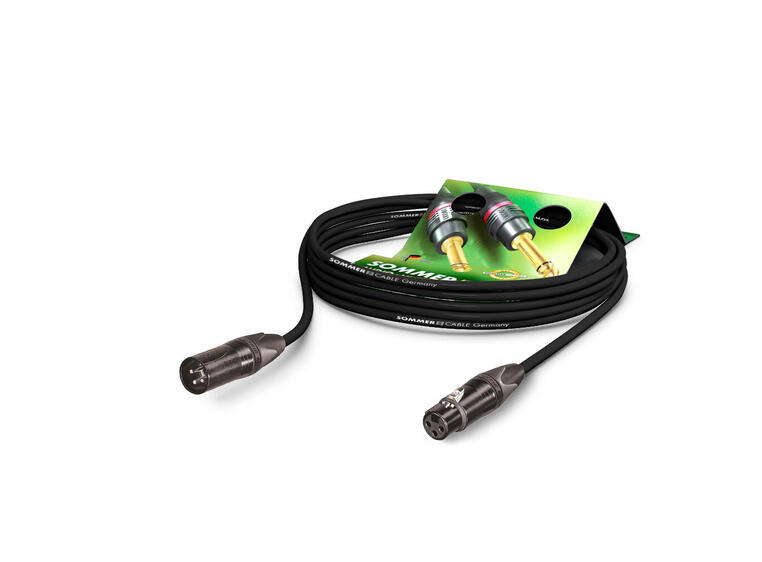 SOMMER B20Q DMX-kabel, 10m, sort