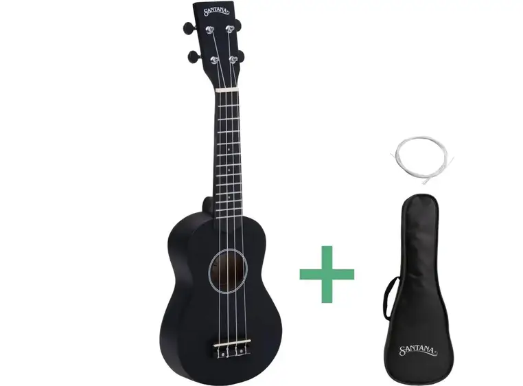 Santana U01 SBK ukulele sort 