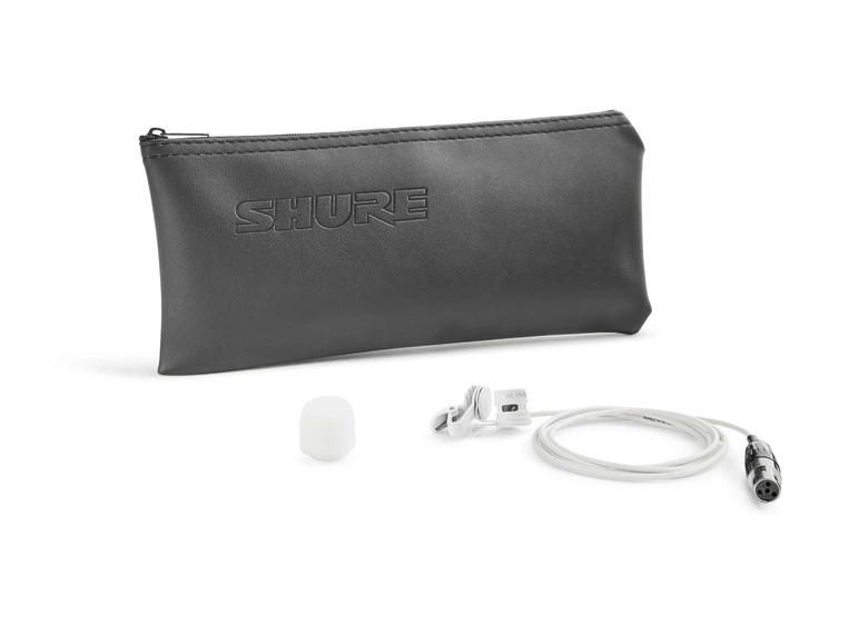 Shure WL184MW/S-LM3 Myggmikrofon Supercardioid, White, Lemo 