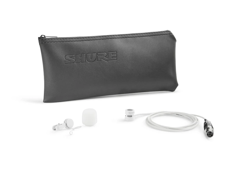 Shure WL184MW/S-LM3 Myggmikrofon Supercardioid, White, Lemo 