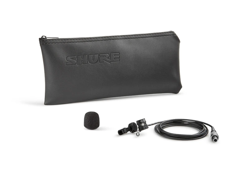 Shure WL185MB/C-LM3 Myggmikrofon Cardioid, Black, Lemo 