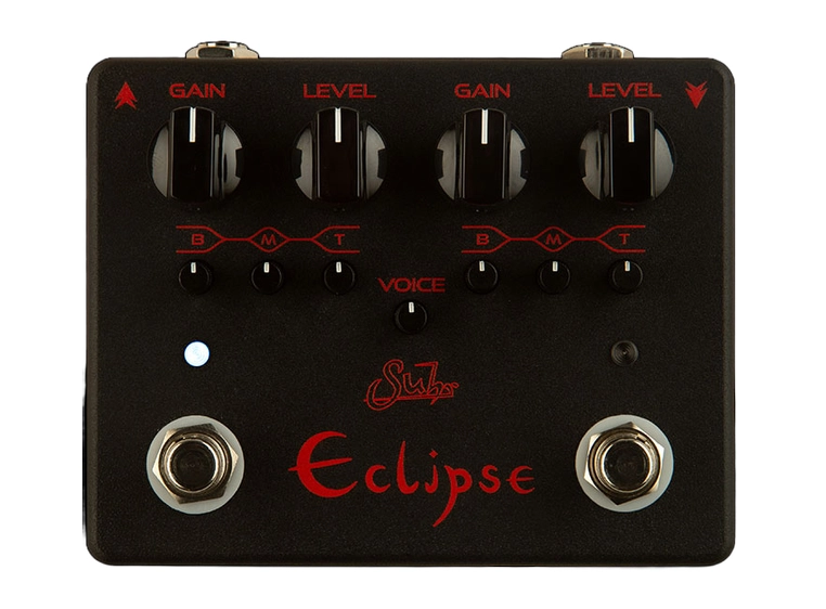 Suhr Eclipse Black Dual-Channel Overdrive/Distortion Pedal 