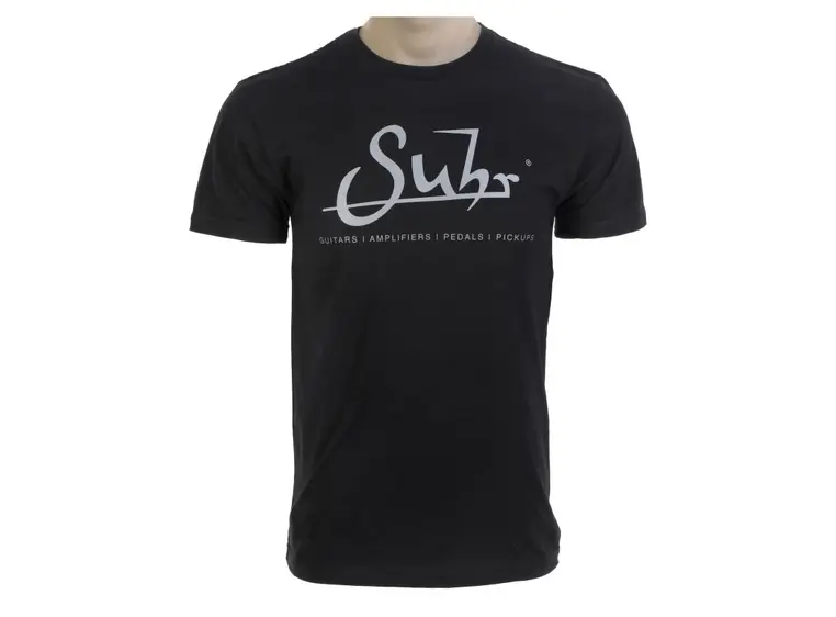 Suhr T-Shirt, Mens Crew, Logo, Black (M) 