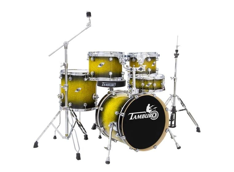 Tamburo TB FORMULA18GBSK Formula-sett 10T12T14FT14SD18BD Gold Black Sparkle 