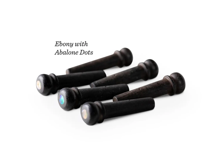 Taylor Bridge Pins, Ebony w/AB, 6 