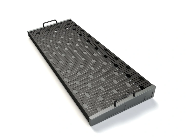 Temple Audio Design DUO Pedalbrett (32 x 86 cm) - Gun Metal 