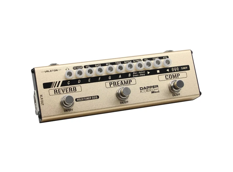 Valeton MES-4 Dapper Acoustic Mini multieffekt for akustisk gitar 