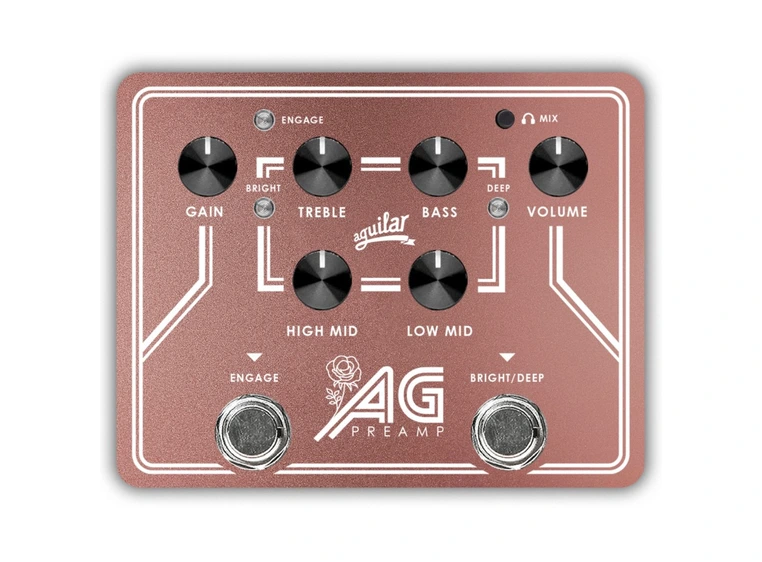 Aguilar AG Preamp pedal Breast Cancer Awareness Edition 