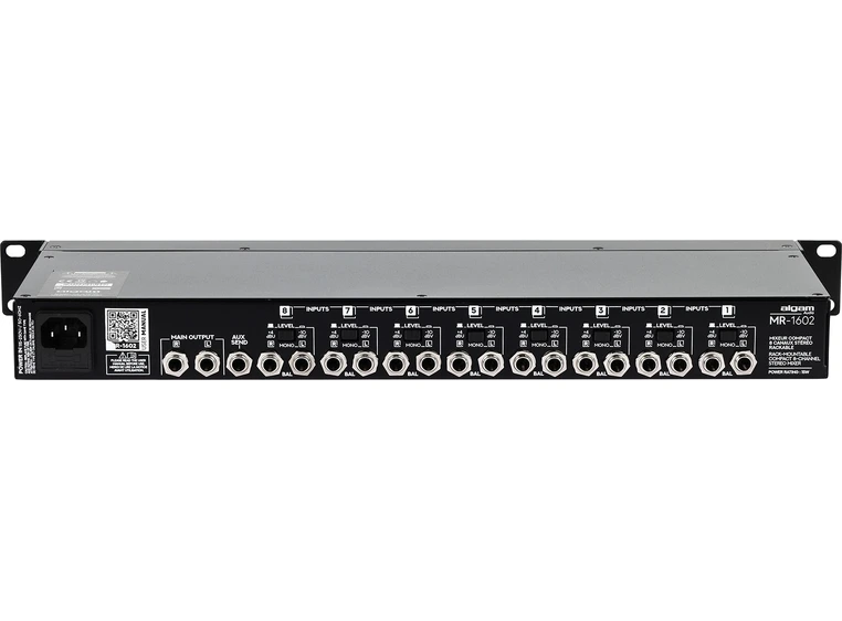 Algam Audio MR-1602 Rackmonterbar mikser 8 stereokanaler 
