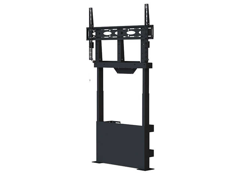 B-Tech BT8569/B Motorised Height Adj. Screen Floor-to-Wall Mount, Black 