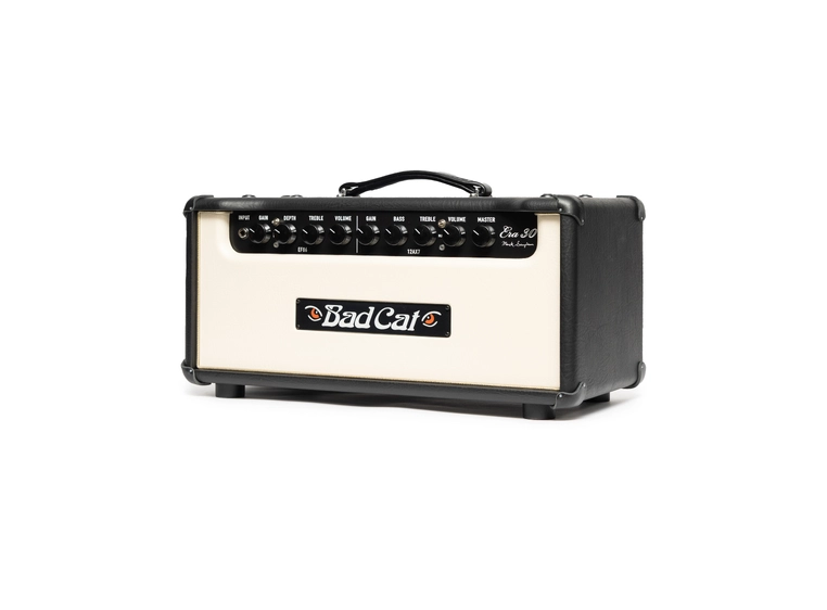 Bad Cat Era 30 Gitartopp Cream Front/Gold Piping 
