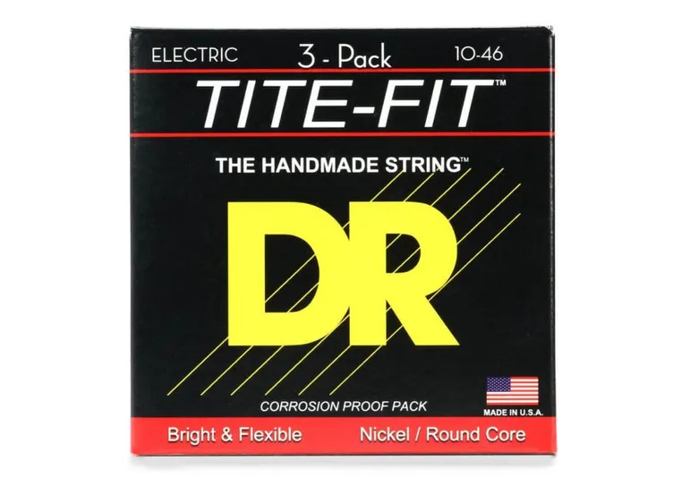 DR Strings MT-10-3PK Tite-fit (010-046) (3 pakning) 
