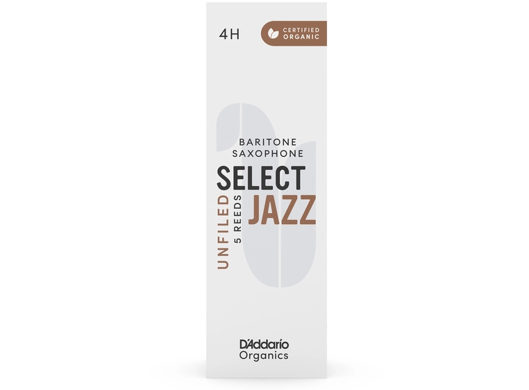 D'Addario Woodwinds ORRS05BSX4H 5-pk 4H Org. Select Jazz Un-Filed Baritone-sax 