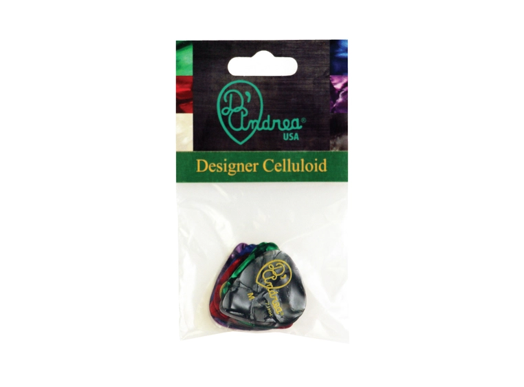 D'Andrea Designer Pearl 351 - 0.71 Medium Assortert plekter 12-pakning 