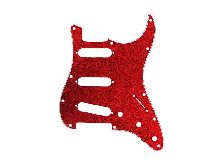 D'Andrea ST-Style SSS Pickguard Red Sparkle