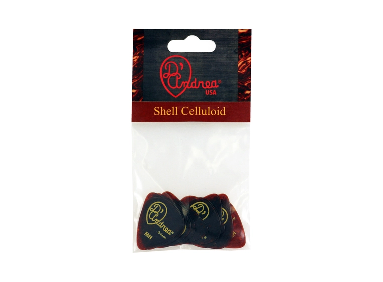 D'Andrea Shell Celluloid 351 - 0,84 MedHeavy Pick Pack 12 pcs 