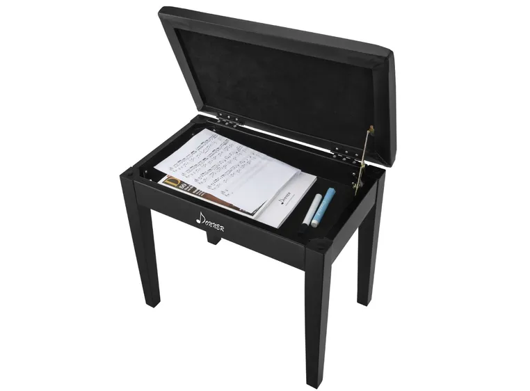 Donner Bench pianokrakk black 