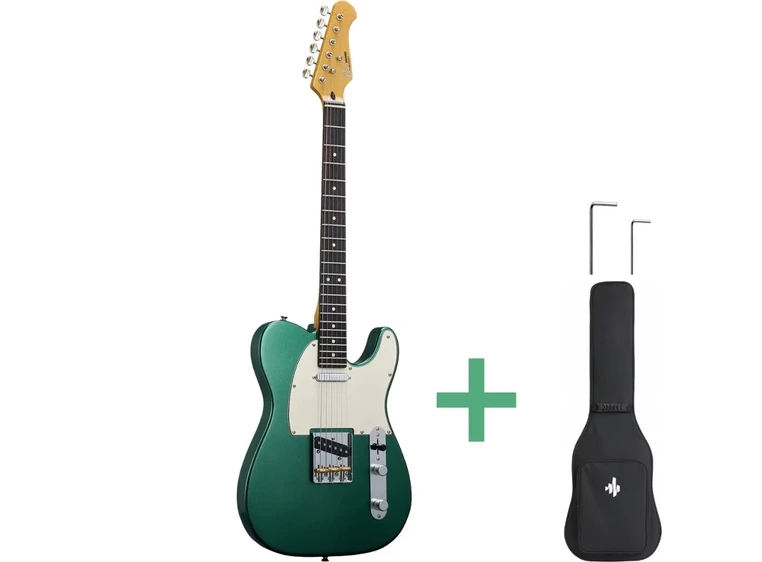 Donner DTL-600 el-gitar green metallic 