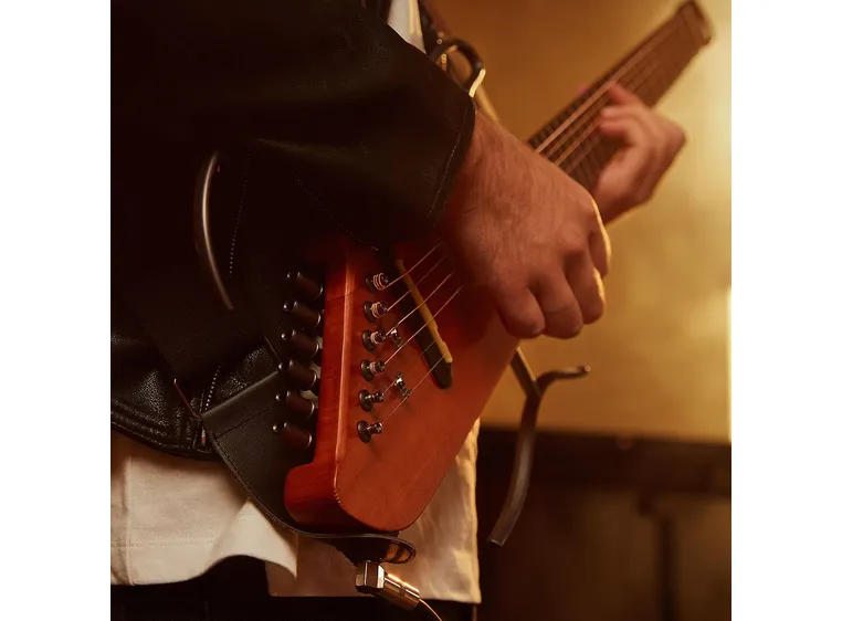 Donner HUSH-I silent stålstrengsgitar mahogany 