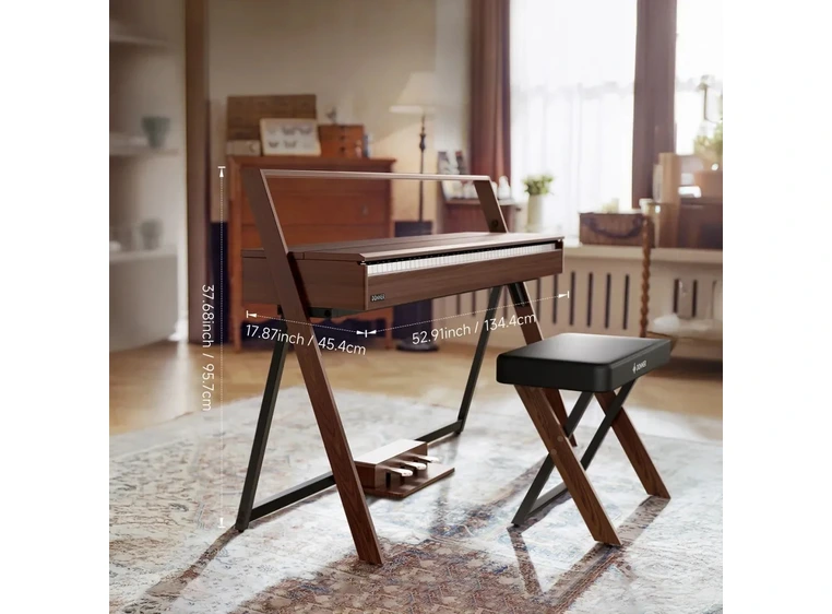 Donner Oura R300 El-piano Walnut 