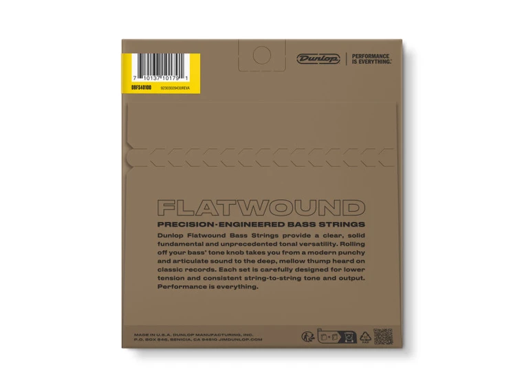 Dunlop DBFS40100 Flatwounds (040-100) Stainless Steel 