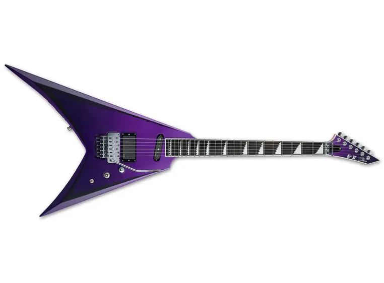 ESP E-II Alexi Ripped Purple Fade Satin w/ Ripped Pinstripes 