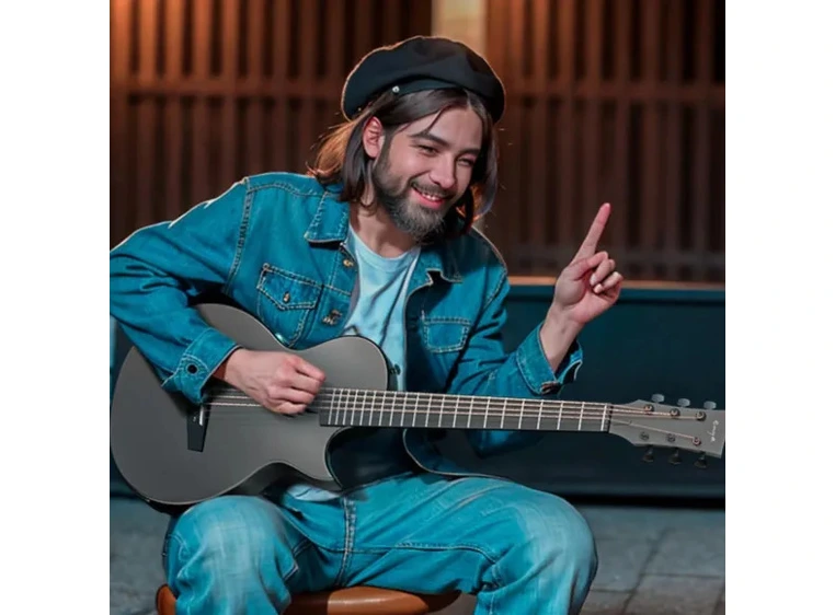 Enya Nova Go SP1 stålstrengsgitar black 