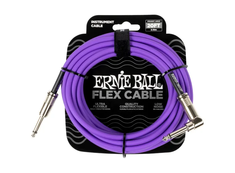 Ernie Ball 6466 Flex Instrumentkabel Lilla, 3m 