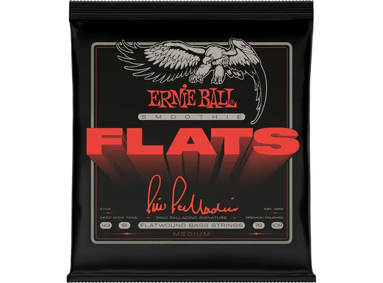 Ernie Ball EB-2749 Pino Palladino (043-108), Flatwound 