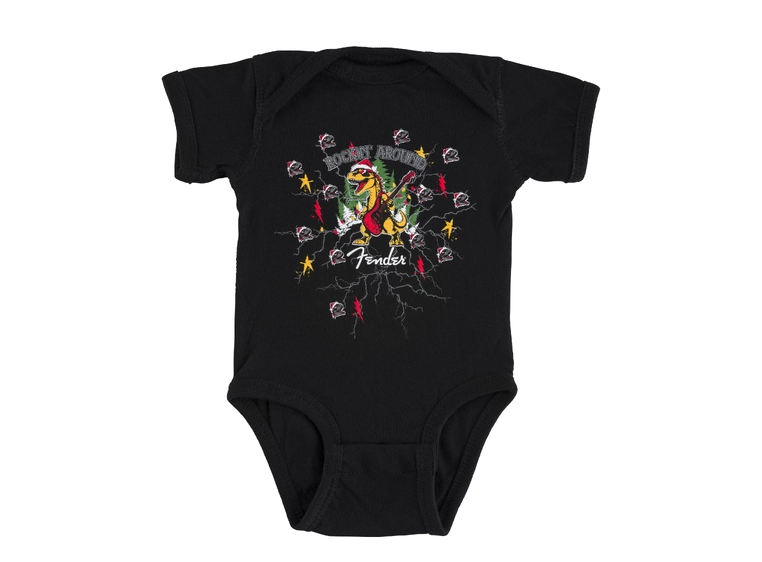 Fender 2025 Christmas Dinosaur Baby Bodysuit, 3-6 Months 