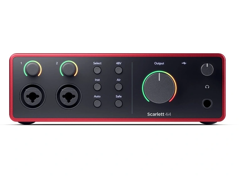 Focusrite Scarlett 4i4 Gen4 USB-lydkort, 4 inn/4 ut 