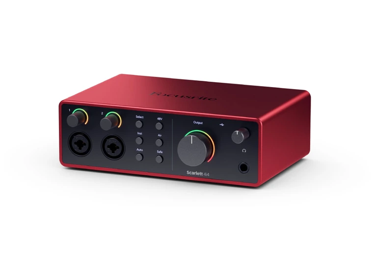 Focusrite Scarlett 4i4 Gen4 USB-lydkort, 4 inn/4 ut 