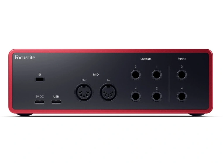 Focusrite Scarlett 4i4 Gen4 USB-lydkort, 4 inn/4 ut 