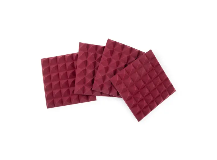 Gator Frameworks GFW-ACPNL1212PBDY-4PK 4 Pack of Burgundy 12x12" Acoustic Panel 