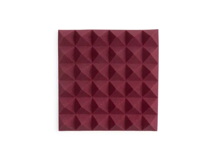 Gator Frameworks GFW-ACPNL1212PBDY-4PK 4 Pack of Burgundy 12x12" Acoustic Panel 