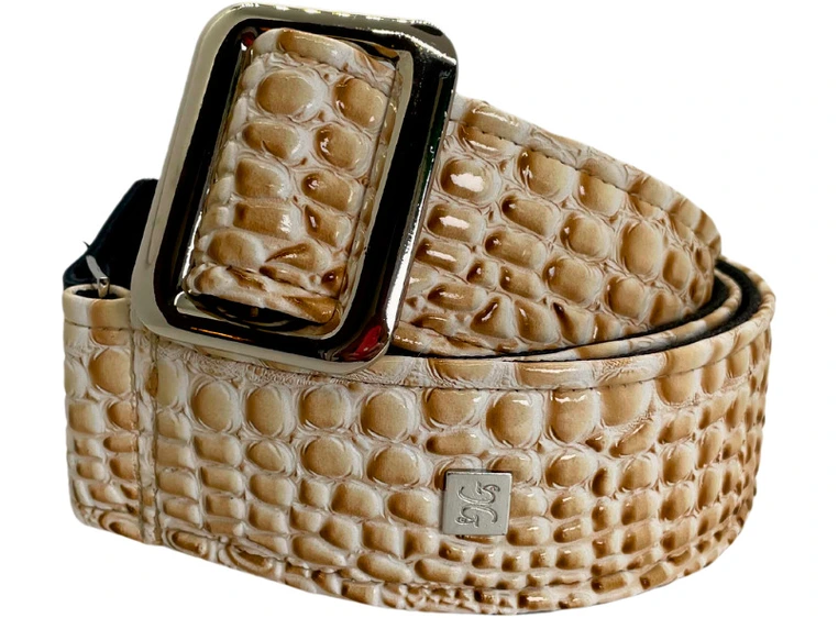 Get'm Get'm Aussie Gator Western Cream 2" Gitarreim 