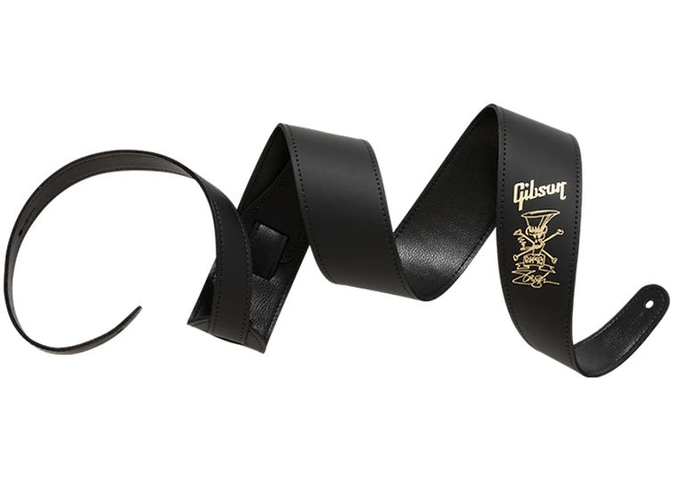 Gibson S&A Slash Premium Leather Guitar Strap Gold 